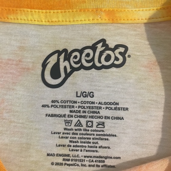 2/$30 Mad Engine Cheetos Flamin Hot T-Shirt Size Large - Picture 11 of 12